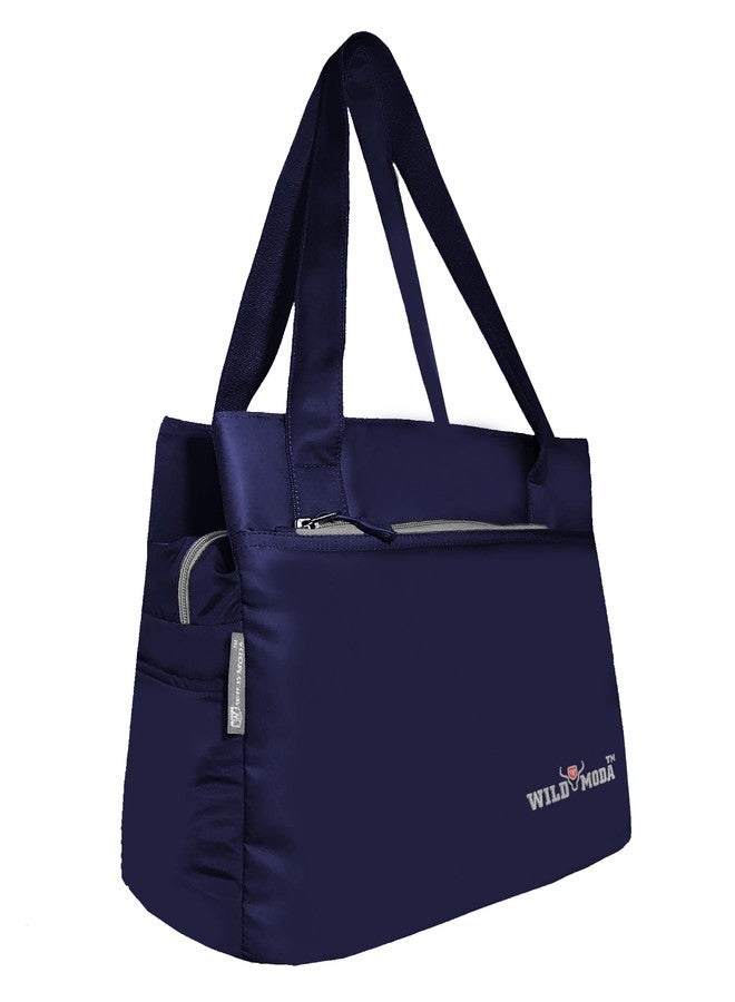 WILD MODA Women Womania Shoulder & Tote Bag For Ladies (Navy Blue) - Image 1